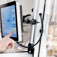 Monitorhalterung von RK Rose+Krieger für mobile Arbeitsmaschinen