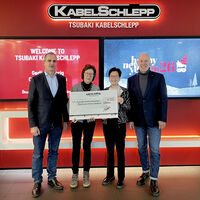 Mitarbeitende bei TSUBAKI KABELSCHLEPP spenden 13.800 Euro