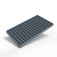 Recyclable young plant pallets in Circular grey