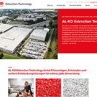 Neue Websites von AL-KO Extraction Technology und AL-KO Air Technology