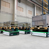 AGV with X MOVE series from ek robotics increases material flow in new spare parts center