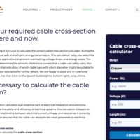 TKD Kabel: Find the right cable cross-section with just one click