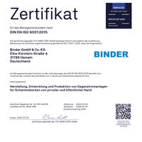 TÜV NORD CERT GmbH zertifiziert BINDER
