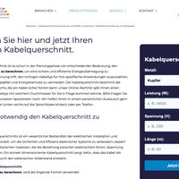 TKD Kabel: Per Klick der richtige Kabelquerschnitt