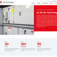Neue Websites von AL-KO Air Technology und AL-KO Extraction Technology